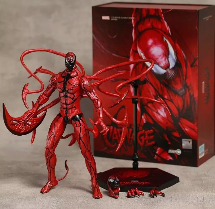 Kоллекционная лицензионная фигурка с аксессуарами от "Marvel/ZD TOYS". Карнаж/Carnage  #1