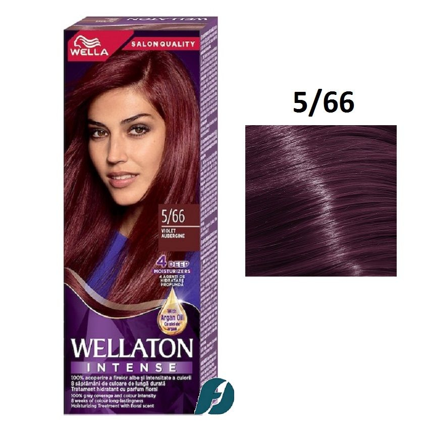 Wella WELLATON 5/66 Cтойкая крем-краска для волос - Баклажан, 110 мл  #1