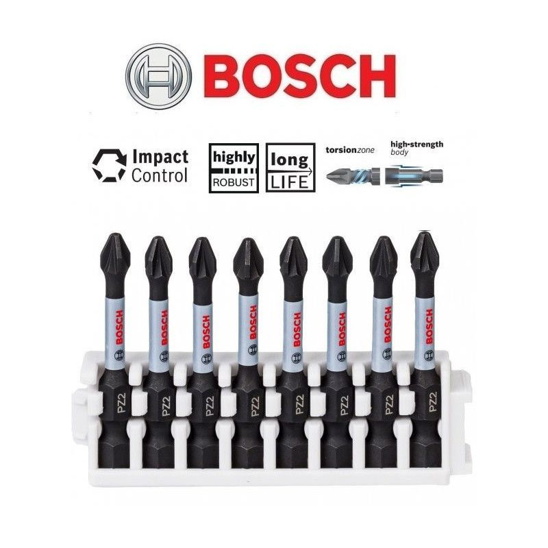 Ударная дрель BOSCH и сверло для завинчивания Pz2 50 мм 8 шт #1