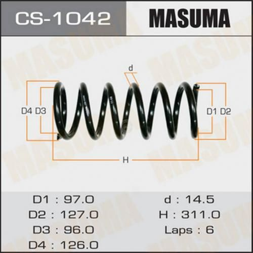 Пружина подвески masuma cs-1042 rear noah/ cr40 Masuma CS-1042 #1