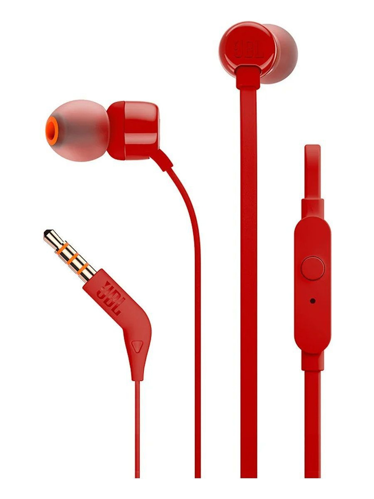 Наушники JBL T110 Red #1