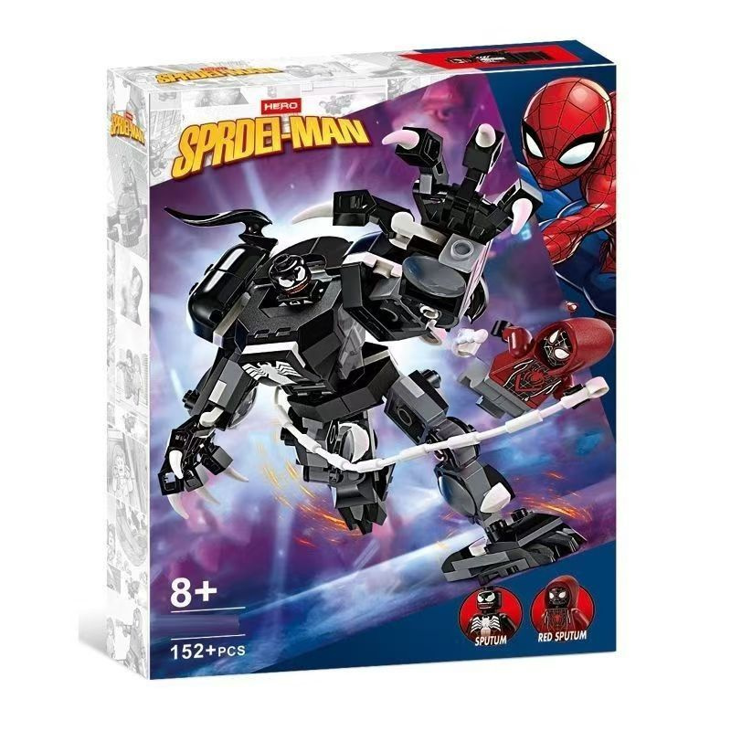 76276 Конструктор LEGO Super Heroes Venom Mech Armor vs Miles Morales Механическая броня Венома против #1