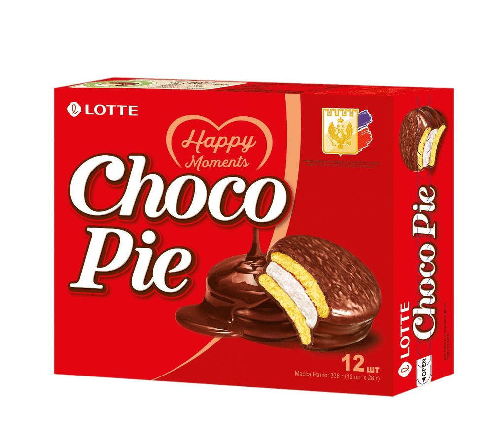 Печенье Choco Pie Классика Lotte 12х28г 4шт #1