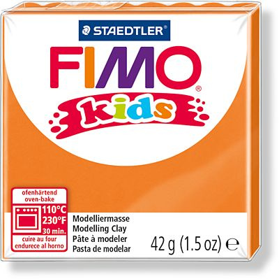 Полимерная глина для детей FIMO kids 4 (оранжевый) 42г #1