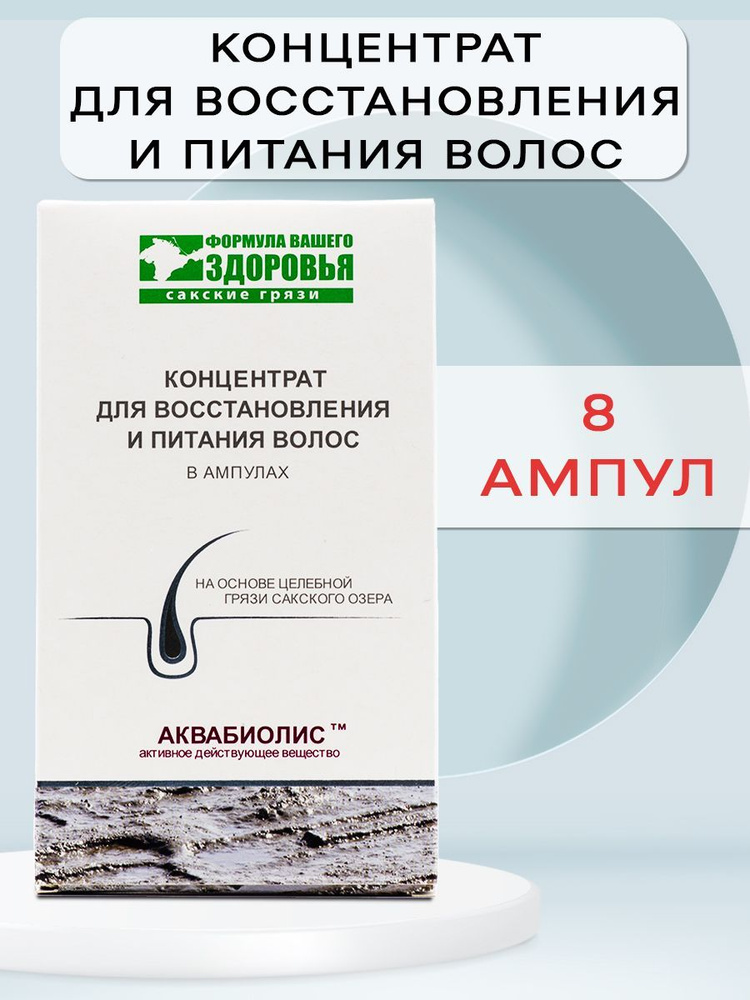 Сыворотка концентрат для восстановления и питания волос в ампулах АКВАБИОЛИС  #1