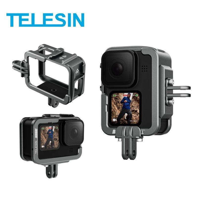 Рамка защитная Telesin для экшн камер GoPro Hero 13, 12, 11, 10, 9 (совместима с Max lens и фильтрами), #1