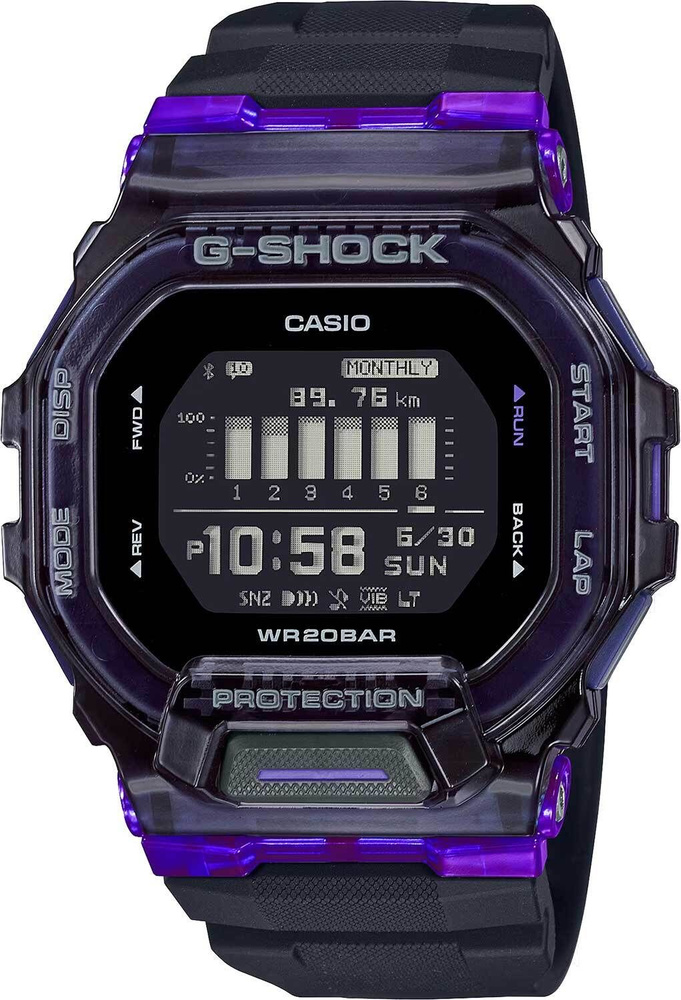 Мужские наручные часы Casio GBD-200SM-1A6 с гарантией #1