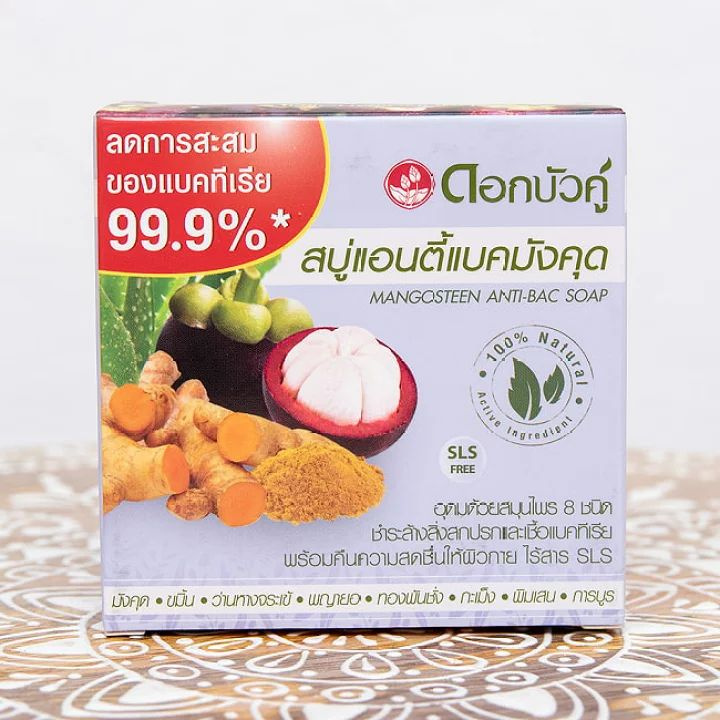 MANGOSTEEN ANTI-BAC SOAP, Twin Lotus (Антибактериальное мыло С МАНГОСТИНОМ, Твин Лотус), 85 г.  #1