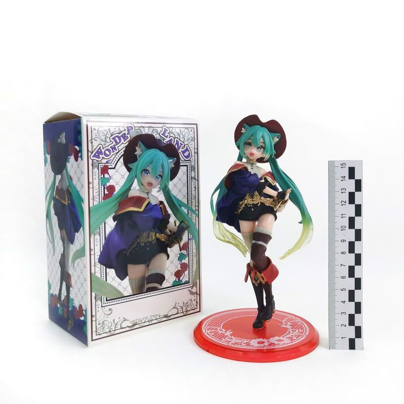 Фигурка Аниме Хатсуне Мику Taito Fairy tale Miku Cat in boots Doll Toys 20см в коробке (№A133) 612  #1