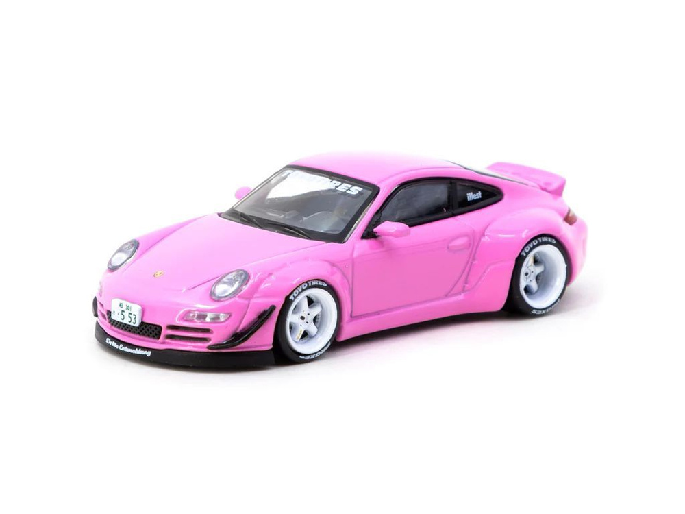 Коллекционная машинка Tarmac Works 1:64 RWB Porsche 997 Pink