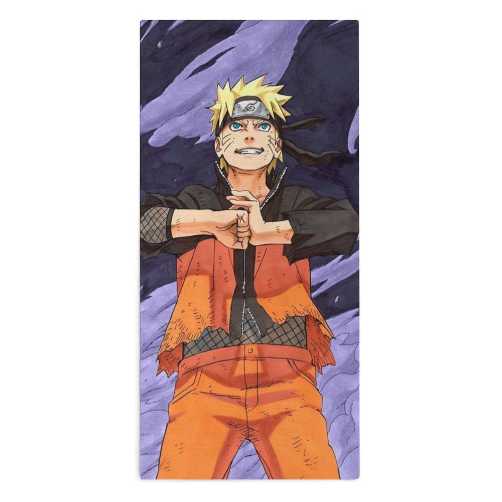 Naruto Полотенце для лица, рук, Микроволокно, 30x70 см, разноцветный, 1 шт.  #1