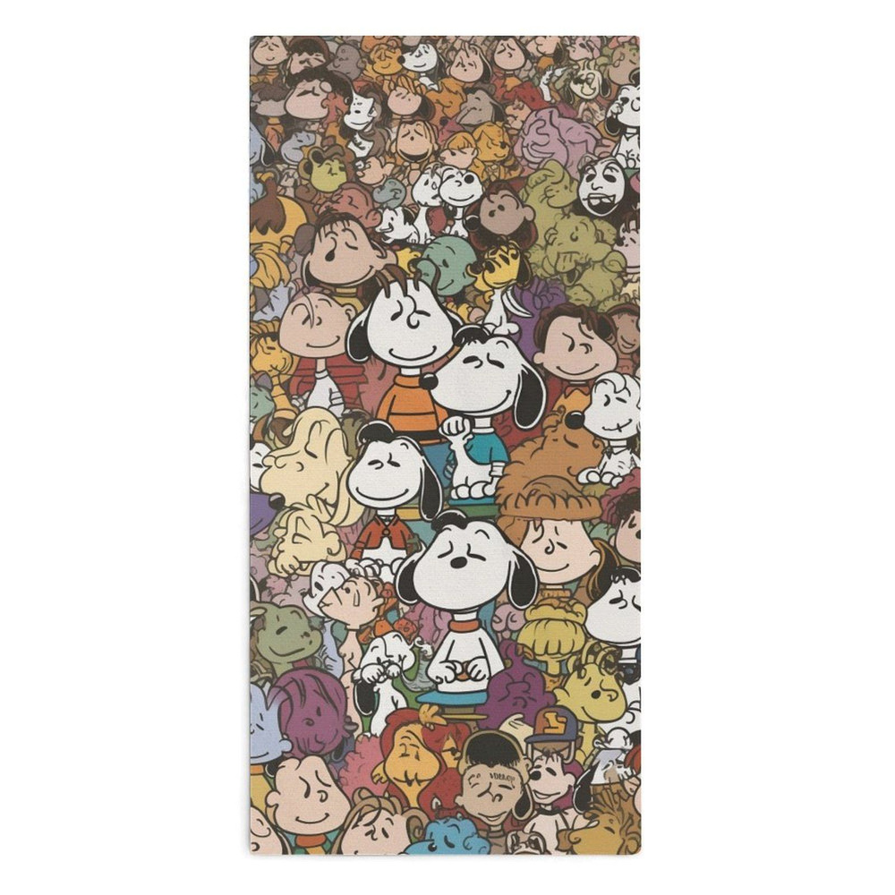 SNOOPY Полотенце для лица, рук, Микроволокно, 30x70 см, разноцветный, 1 шт.  #1