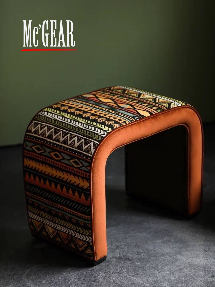 Mc'GEAR Пуф, Гобелен, Микровелюр, 55х33х45 см #1