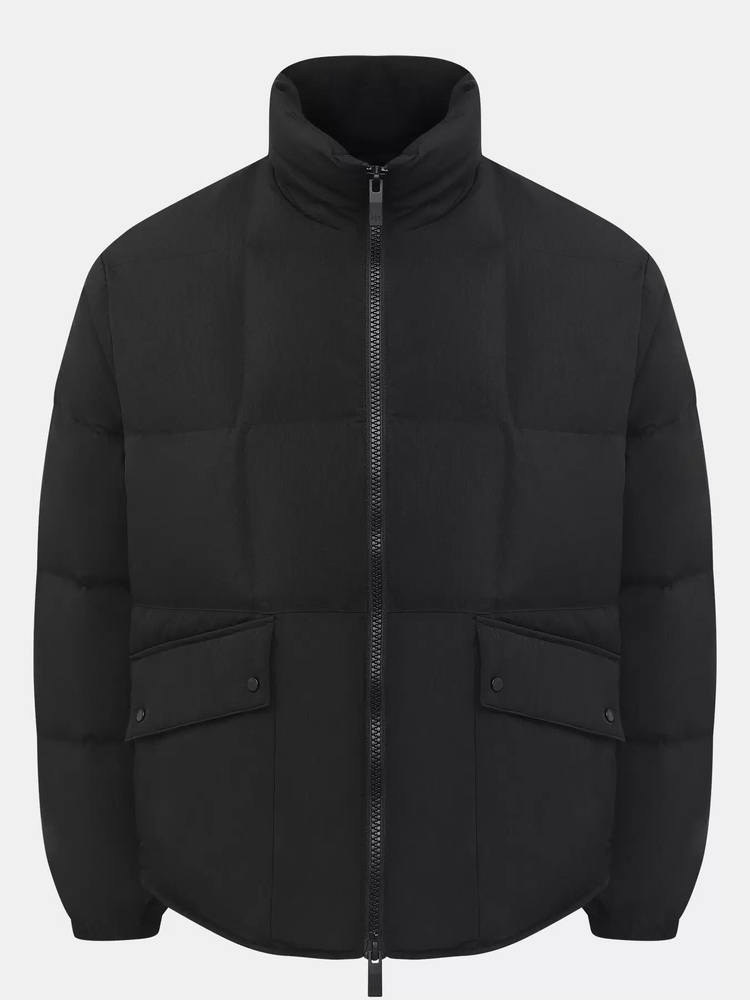 Пуховик Мужской Armani Exchange черный, размер 52, 54 Длинный Китай ...