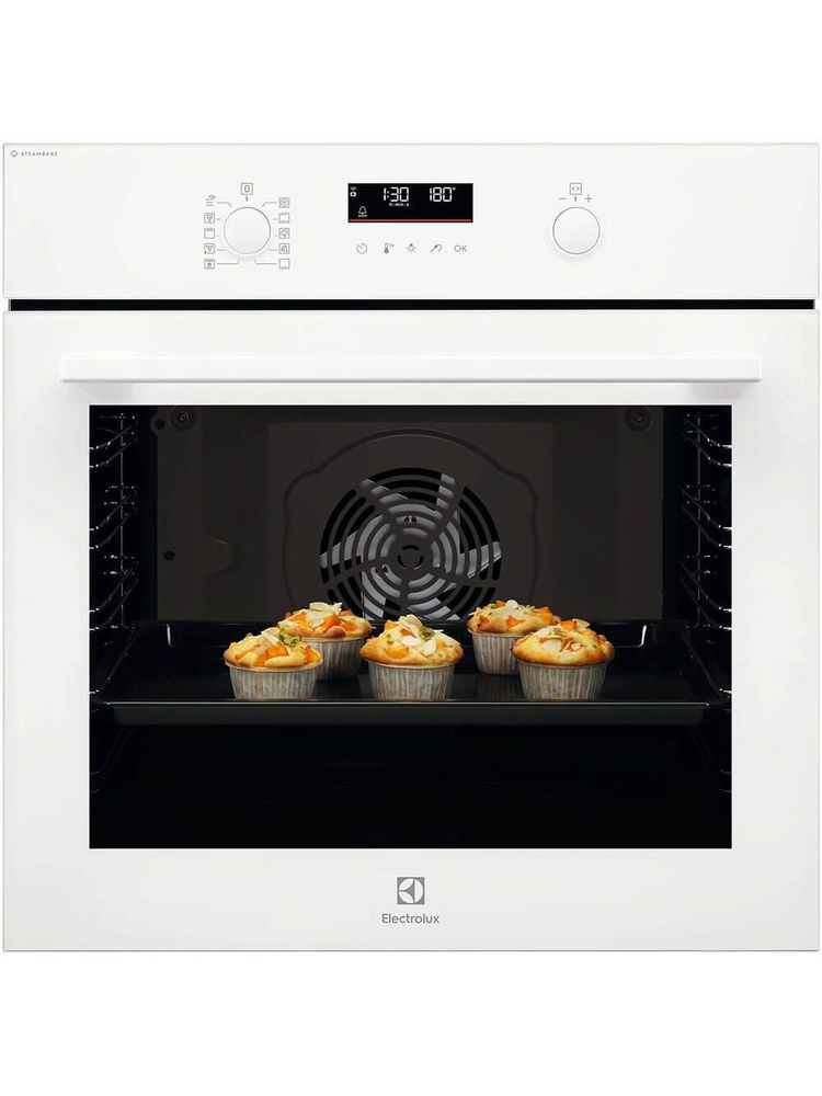 Духовой шкаф электрический ELECTROLUX EOD6F77WV, 59.5 см, 72 л, 9 режимов, гриль и конвекция, каталитическая #1