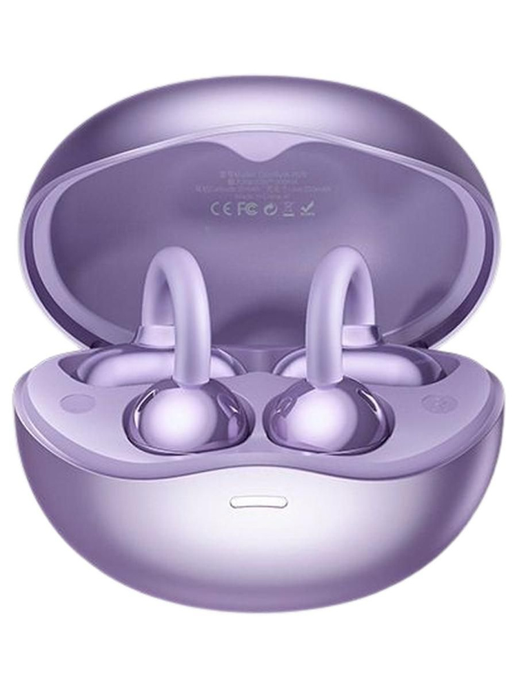 REMAX наушники-клипсы открытого типа с микрофоном REMAX CozyBuds W29, Bluetooth, USB Type-C, фиолетовый #1