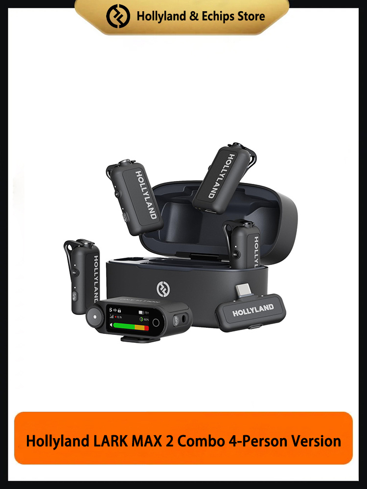 Hollyland Микрофон петличный Hollyland Lark Max 2 Combo 4-Person