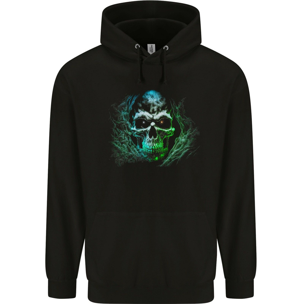 Худи Толстовка Men's Twinkle Eyes Evil Skull 80% Cotton Hoodie- #1