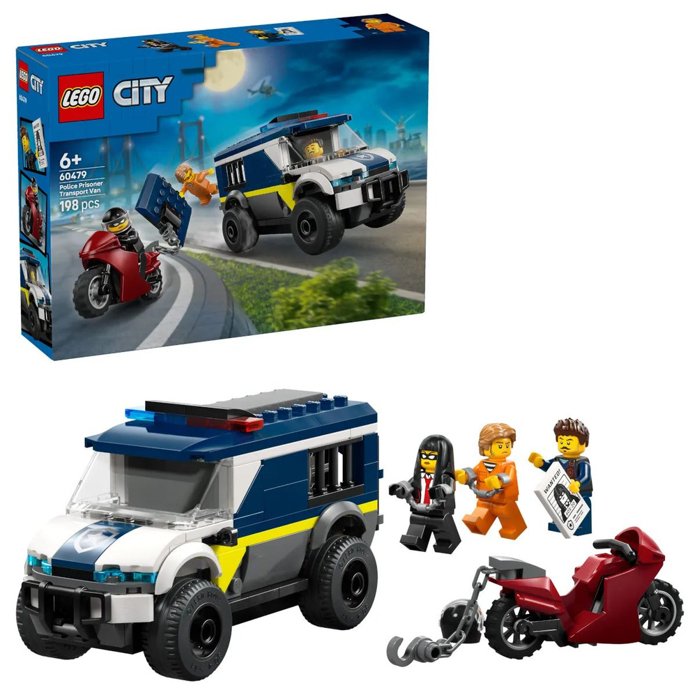 Конструктор LEGO Фургон для перевозки заключенных City 60479 #1