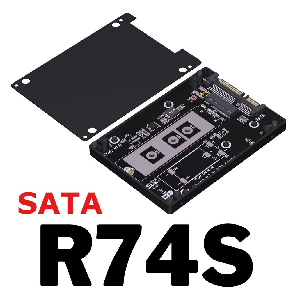 АДТ М.2 (B & M-key) Адаптера SATA К SATA Serial ATA Для Жесткого Диска С Корпусом Из Алюминиевого Сплава #1