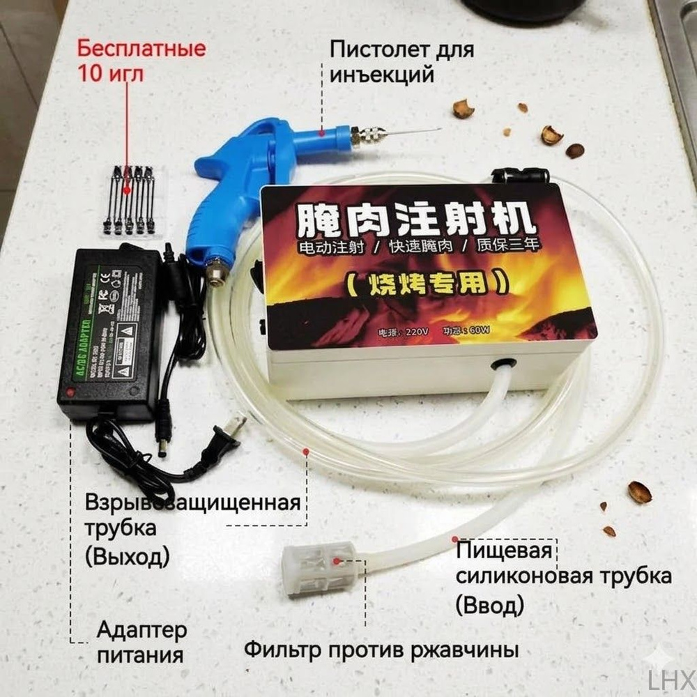 Шприц для мяса, насадок: 7 шт, мешков: 1 шт #1