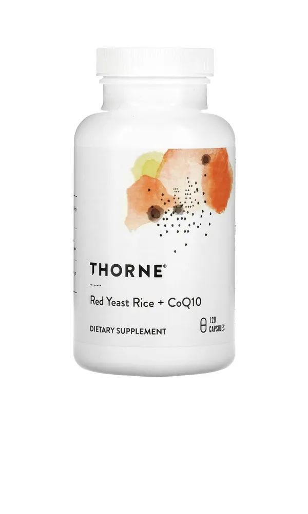 THORNE RESEARCH Red Yeast Rice + CoQ10 120 капсул,Красный