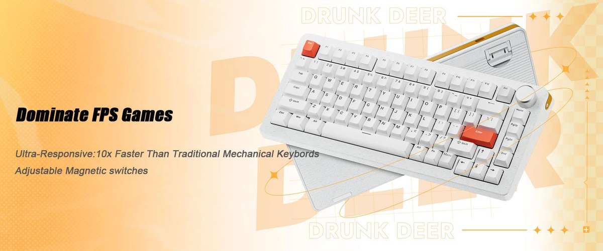 DrunkDeer Игровая клавиатура проводная A75 Pro магнитная Клавиатура с ...