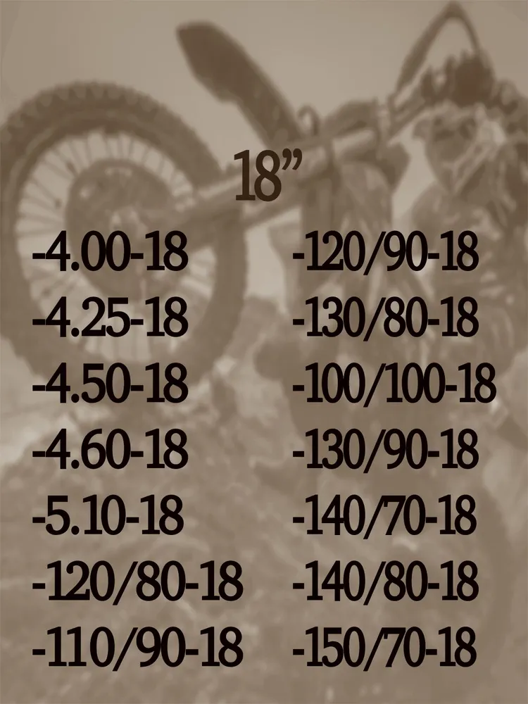 Камера для мотоцикла, усиленная 2,5мм. 120/90 18 (4.10-18) для эндуро и мотокросса задняя, вариант, фото 3