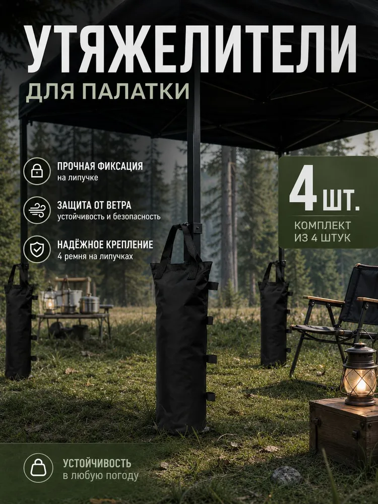 Утяжелители для палатки 4 шт, грузы для тента, 4 шт, фото 2