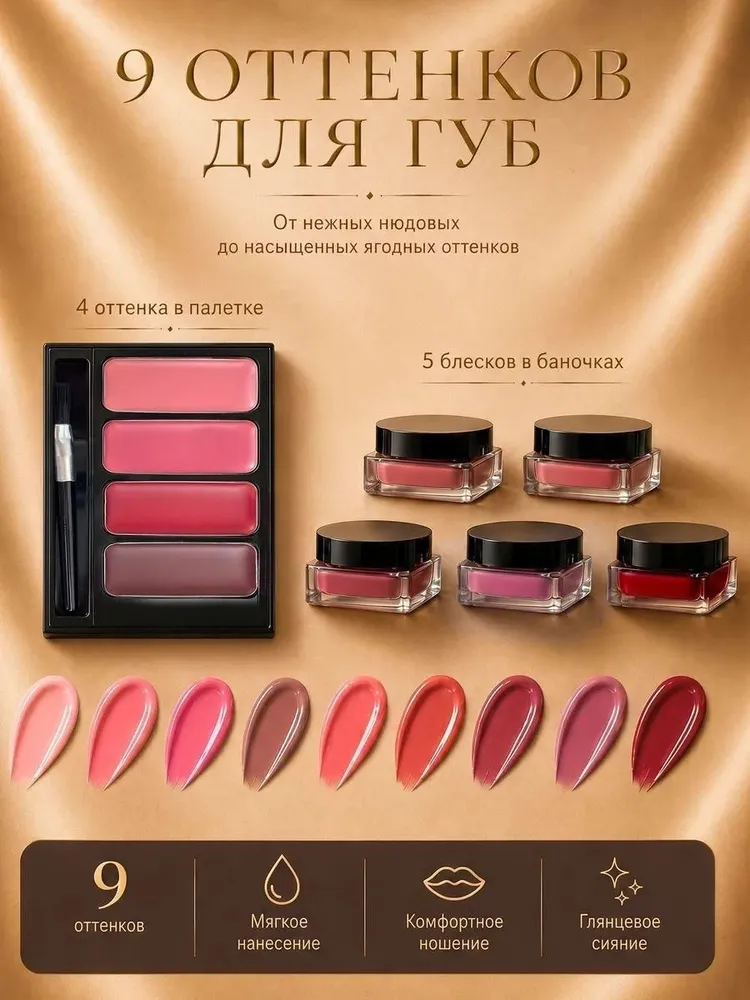 Набор декоративной косметики для макияжа FS Beauty для женщин в подарочной коробке Serenade De Lux, вариант, фото 4