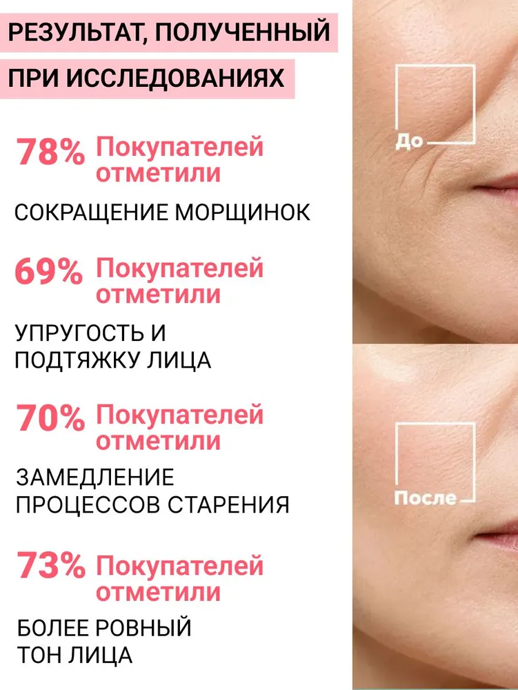 Крем для лица Эффект Ботокса и Коллаген. Лифтинг и омоложение. С дозатором. 38 мл, 38 мл, фото 5