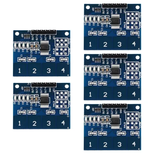 TTP224 емкостный 4-канальный сенсорный переключатель модуль ключа индукционная ИС 2,4 В до 5,5 В инд