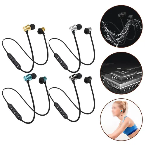 Наушники беспроводные с микрофоном, синий