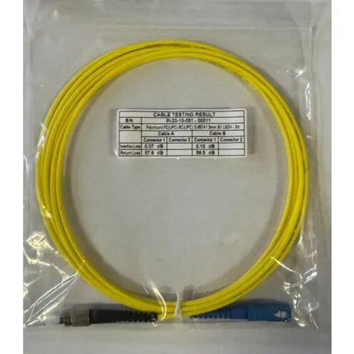 Патчкорд оптический simplex FC/UPC-SC/UPC, одномодовый (9/125 мкм, G657A1), LSZH, диаметр 3.0 мм, дл