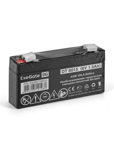 ExeGate EX285770RUS Батарея DT 6015 (6V 1.5Ah, клеммы F1)
