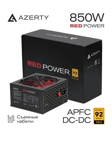 Блок питания компьютера Azerty RPG-850MB4 (850W / Вт) 80 Plus Gold