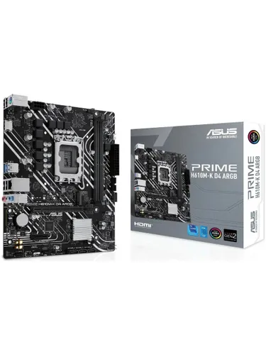Материнская плата ASUS PRIME H610M-K D4 ARGB (LGA1700/H610/2xDDR4/mATX/HDMI) (90MB1HN0-M0EAY0)