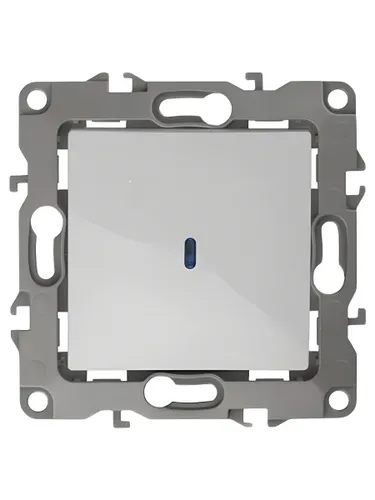 Выключатель с подсветкой 10АХ-250В IP20, белый IP20 Эра 12