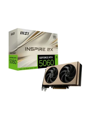 MSI Видеокарта GeForce RTX 5060 INSPIRE 2X OC 8 ГБ (RTX 5060 8G INSPIRE 2X OC)
