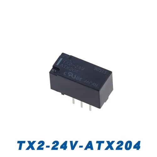 Реле сигнальное TX2-24V, 2CO (2A), 8-контактное, DIP