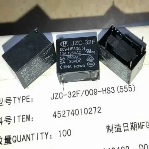 3pcs Электромеханическое реле JZC-32F 009-HS3555 5А 4 контакта