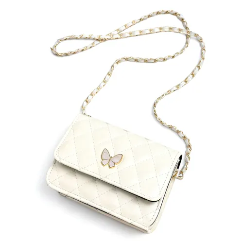 Сумка-кошелек женская, стеганая, с цепочкой, ромбовидная, современная и стильная, с регулируемым рем