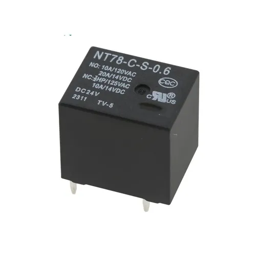 Реле электромеханическое NT78-C-S-0.6-DC24V 5 выводов 20А, герметичное, для автоэлектроники и промыш