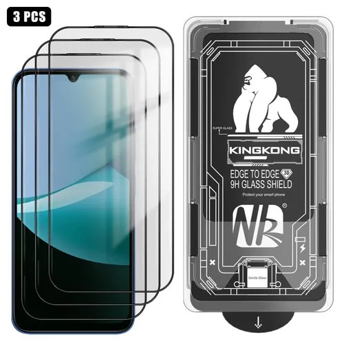 Для Redmi 15C 5G / 4G Global 171 мм 3 шт. легко устанавливаемая коробка без пыли 3D изогнутый край H