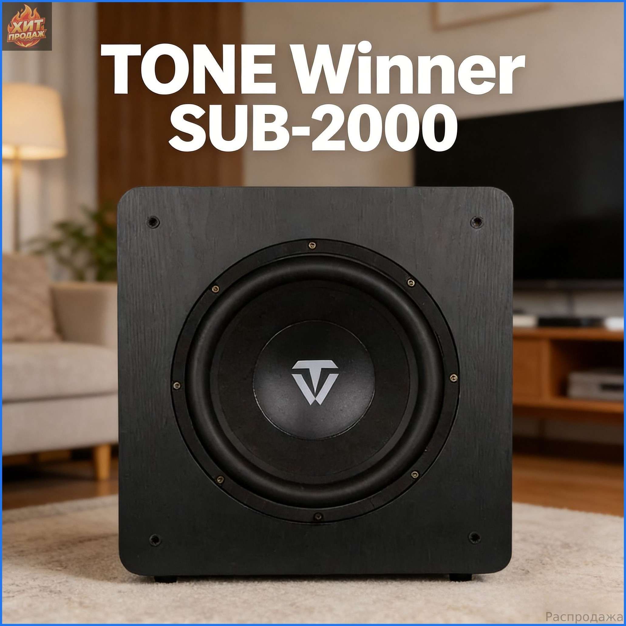 TONEWinnerSUB-2000Высокомощныйактивныйсабвуфер12дюймов