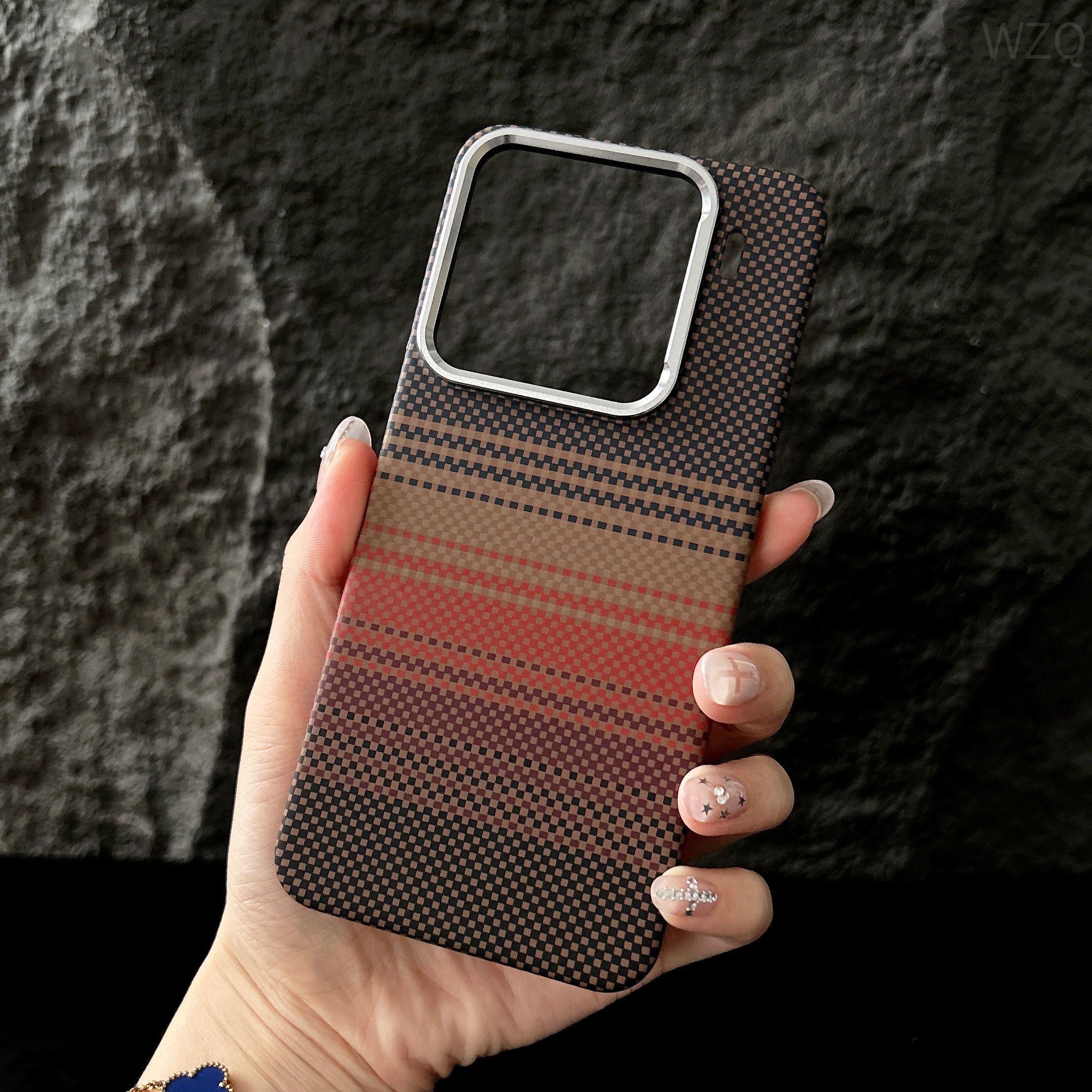 智能手机壳 用于 Xiaomi 15 5G, 聚酯纤维, 橙色