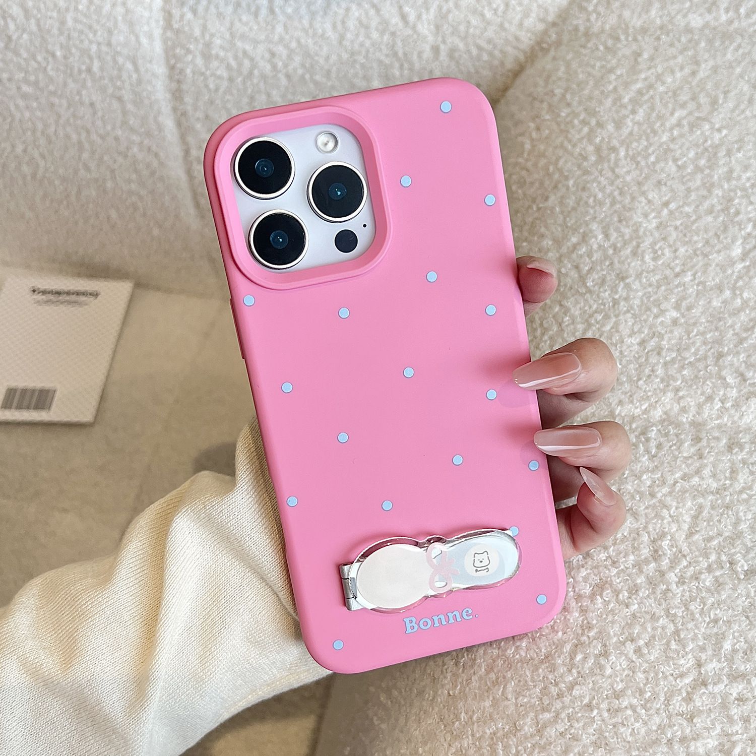 智能手机壳 用于 Apple iPhone 17, 奶油色