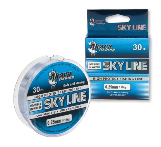 Леска Akara Sky Line Blue 30 м 0,16