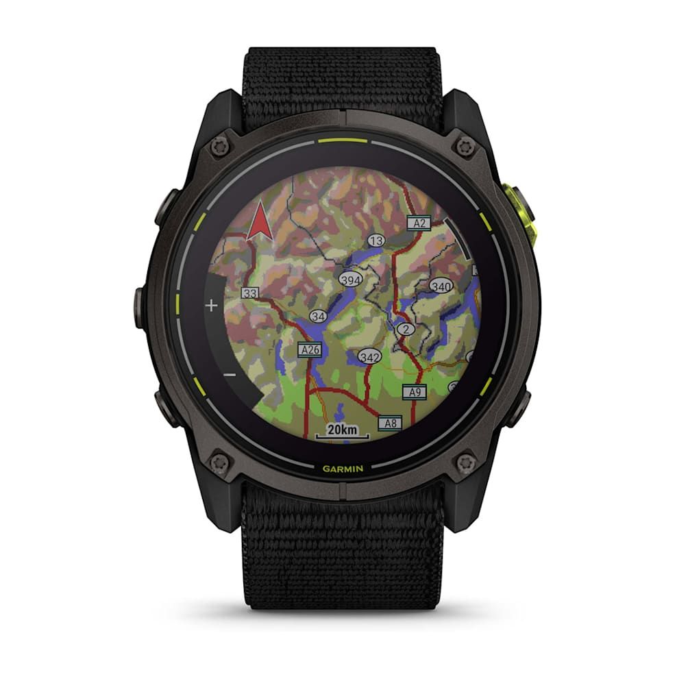 Мультиспортивные часы Garmin Enduro 3, черный нейлоновый ремешок UltraFit, 010-02751-01