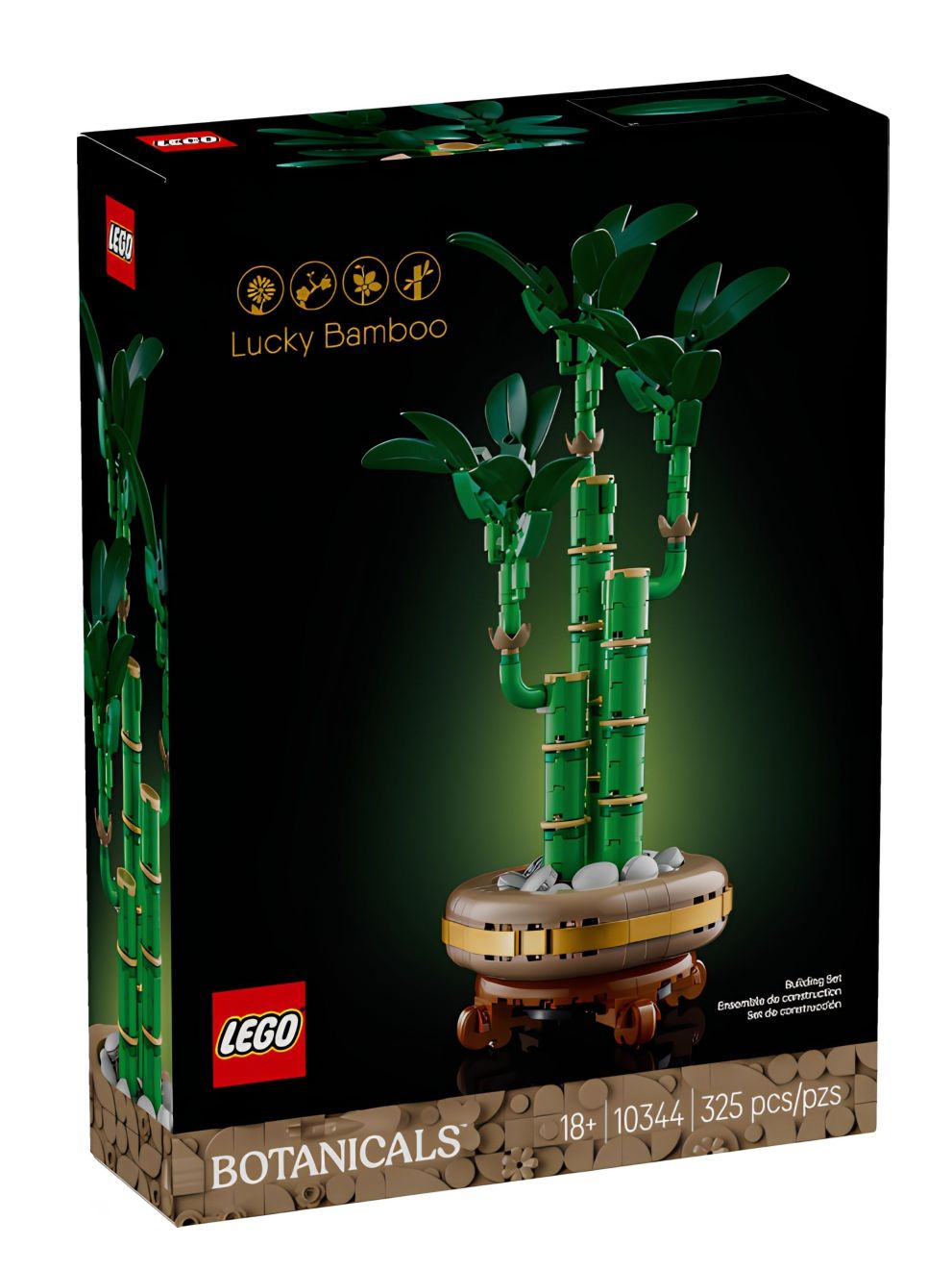 Конструктор LEGO BOTANICALS Счастливый бамбук, 325 деталей, 18+, 10344